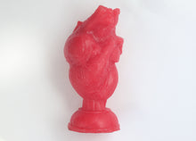 Load image into Gallery viewer, Red Heart Candle, Anatomical heart