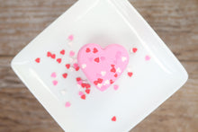 Load image into Gallery viewer, Pink love heart bath bomb sprinkles
